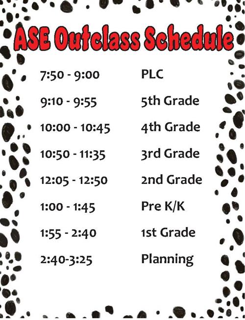 schedule